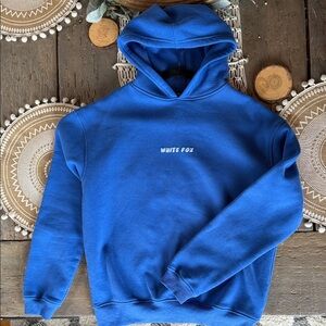 White Fox Boutique Blue Leisure Sweatshirt